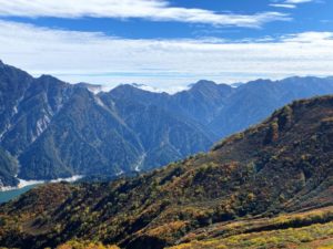 黒部湖とタンボ平（立山ロープウェイ）